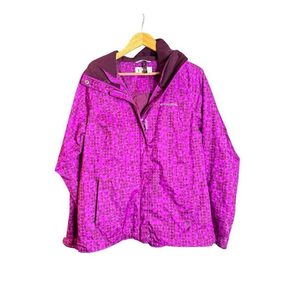 Colombia Gorpcore rain/ snow magenta jacket sz M - Picture 2 of 7